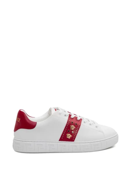 Sneakerși Versace cu tepi alb