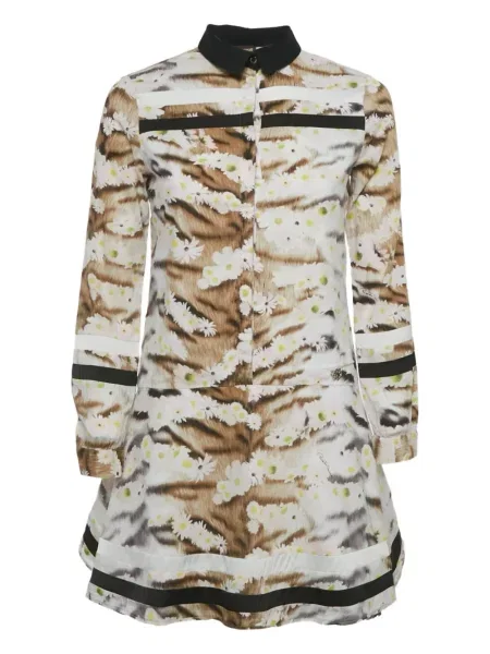 Rochie tip cămașă Roberto Cavalli cu imagine evazată de costum