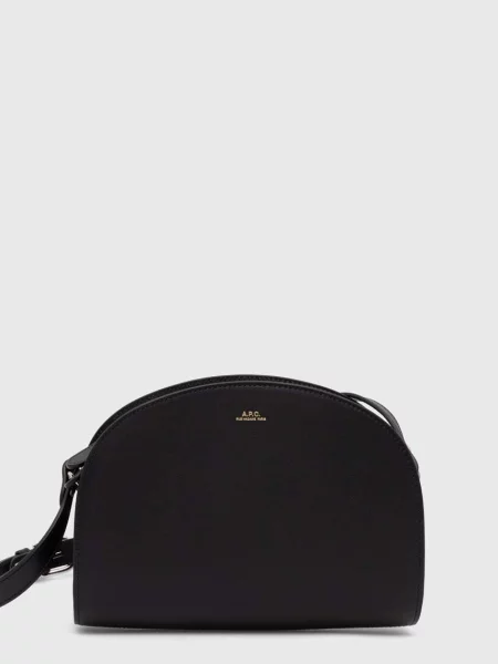Torebka skórzana A.p.c. skórzana czarna