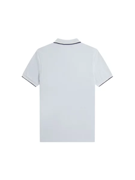 Koszulka polo Fred Perry z logo w paski biała