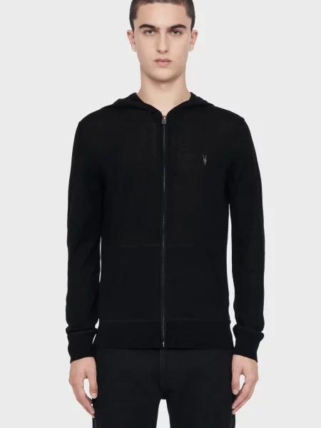 Вовняний светр Allsaints чорний