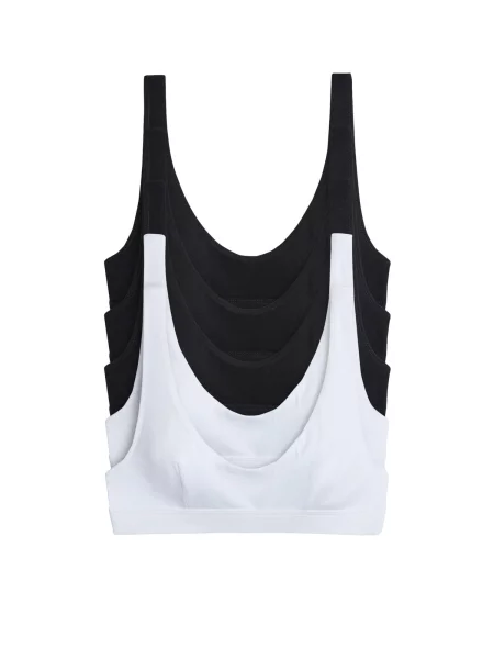 The Set Sutien negru alb
