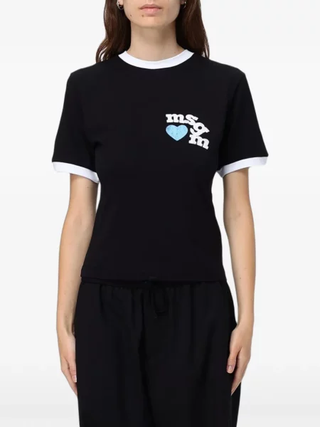 Tricou Msgm cu imagine negru