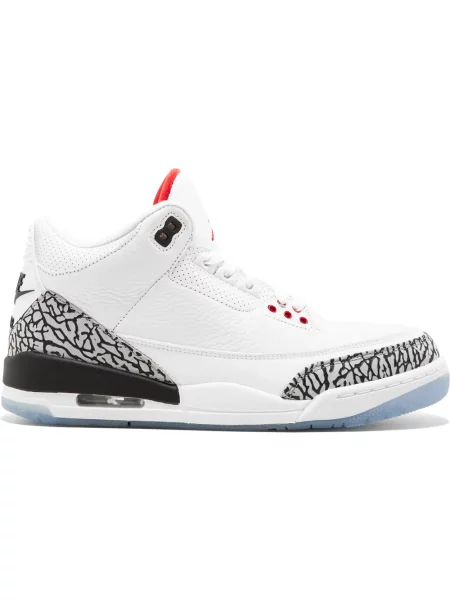Sneakerși Jordan 3 Retro retro alb