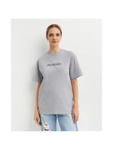 Koszulka Jw Anderson z logo szara