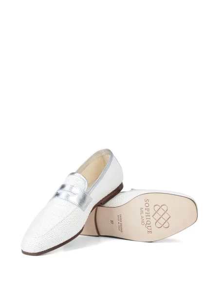 Pantofi loafer Sophique alb
