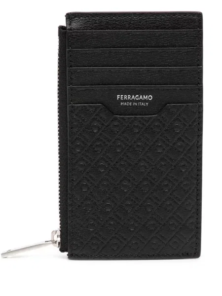 Portofel Ferragamo din piele negru