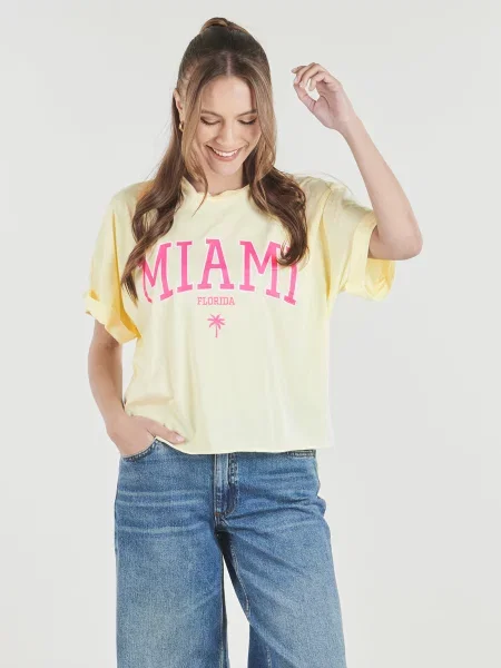 Tricou Only galben