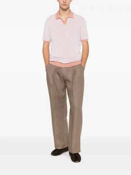 Scurt tricou Gran Sasso tricotate roz