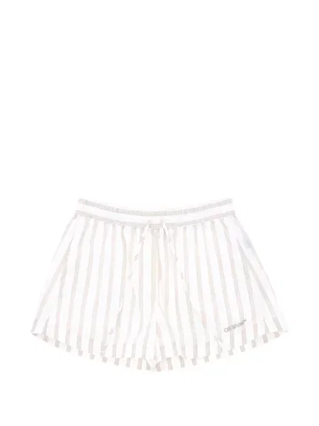 Pantaloni scurți Off-white cu dungi alb