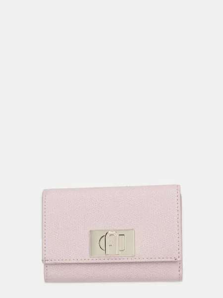 Кожен портфейл Furla бежово