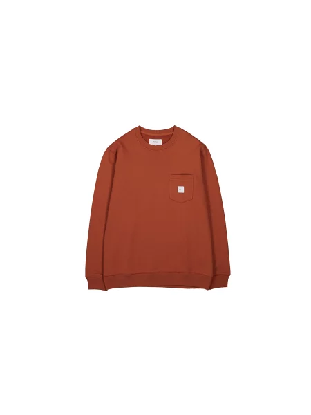 Makia Square Pocket Sweatshirt M Mężczyźni Bluzy i bluzy z kapturem Makia Size: XL czerwony