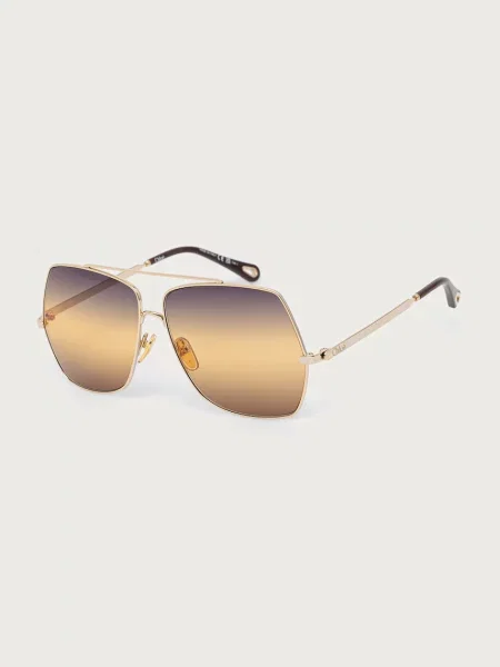 Chloe γυαλιά ηλίου aviator γυναικεία κίτρινο