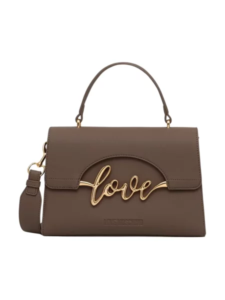 Torebka Love Moschino skórzana zielona