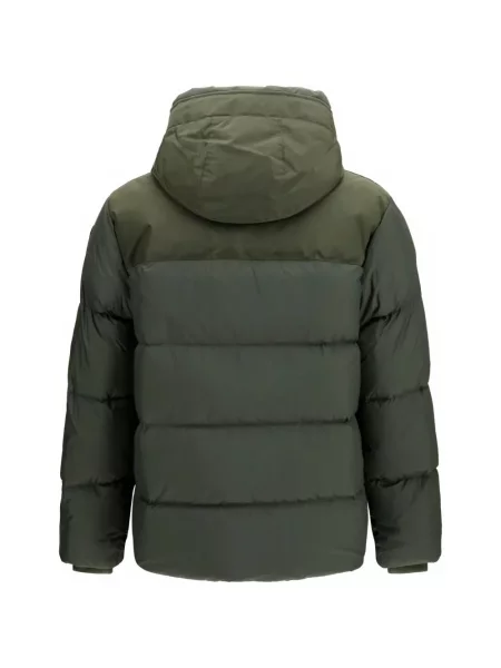 Geacă cu puf Parajumpers cu glugă verde