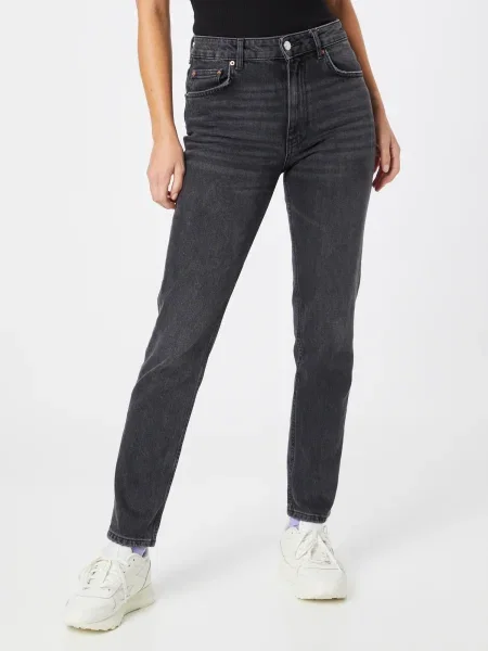 Gina Tricot Kavbojke denim črn