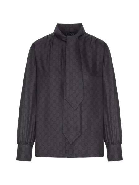 Bluză Gucci cu funde negru