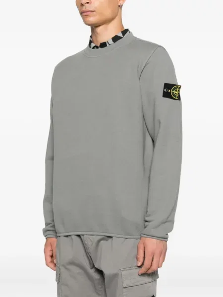 Hanorac Stone Island cu strasuri gri