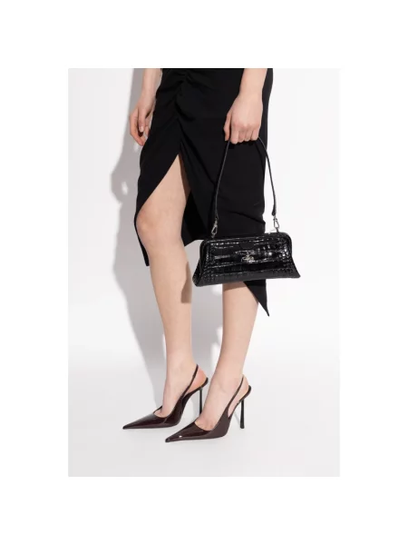 Torebka Vivienne Westwood skórzana z logo czarna