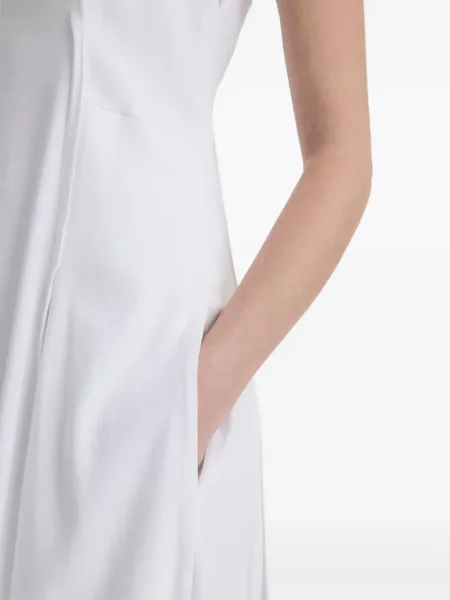 Rochie midi Vince până la genunchi de costum alb