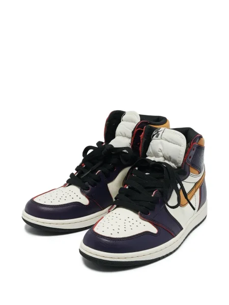 Кожени маратонки Jordan Air Jordan 1 синьо