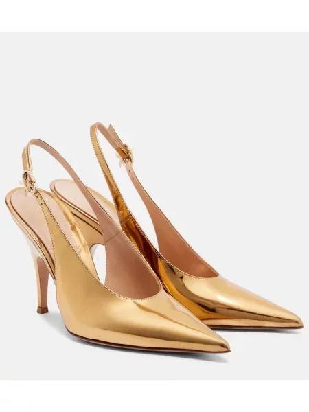 Pantofi cu toc Gianvito Rossi din piele slingback