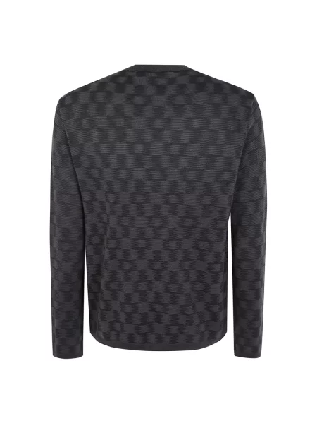 Sweter Emporio Armani brązowy