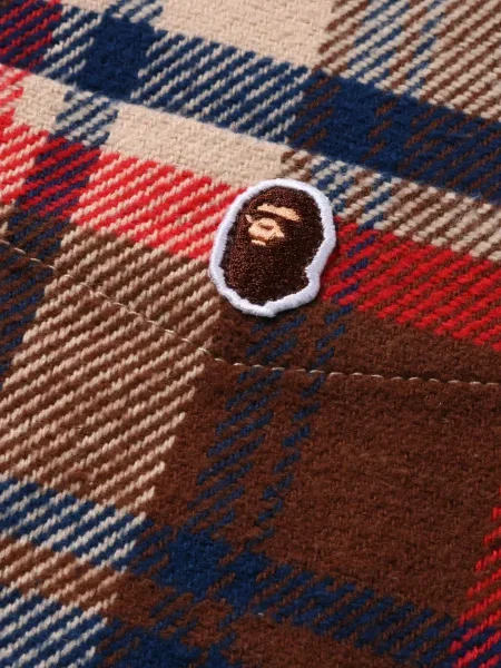 Cămașă A Bathing Ape® în carouri maro