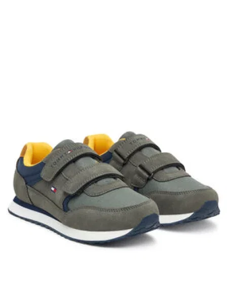Tommy Hilfiger Laisvalaikio batai Low Cut Velcro Sneaker S žalia