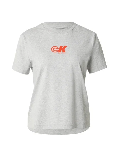 Calvin Klein Jeans Tricou / portocaliu homar gri