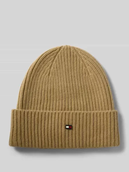 Tommy Hilfiger czapka kaszmirowa zielony