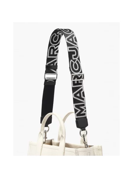 Torebka Marc Jacobs na ramiączkach z logo czarna