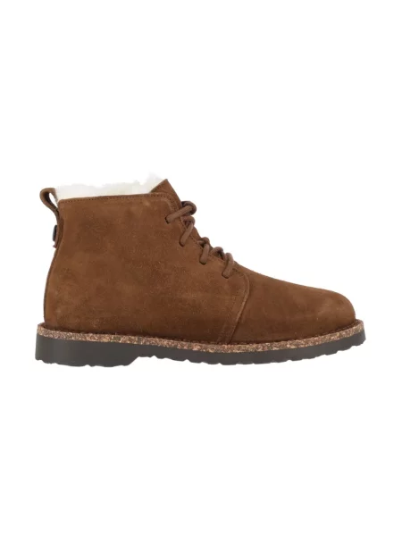 Botki Birkenstock wełniane brązowe