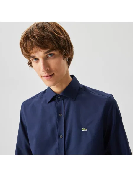 Lacoste Koszula Slim Fit granatowa
