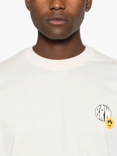 Тениска Barrow с принт бяло