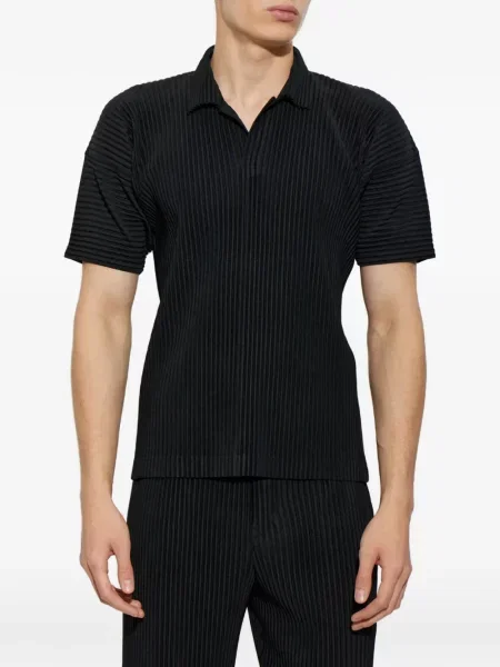 Polo Homme Plissé Issey Miyake μαύρο