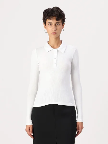 PIECES Tricou PCKITTE' alb