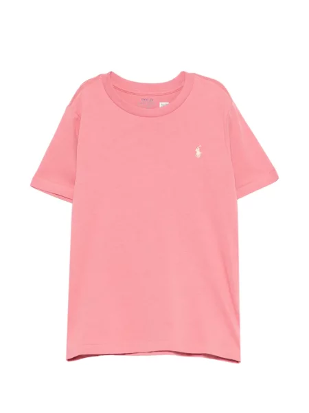 Koszulka polo dziecięca Polo Ralph Lauren różowa