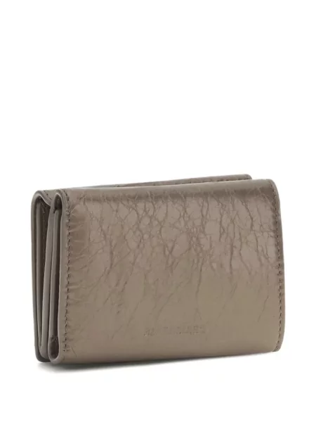 Кожено портмоне Balenciaga сиво
