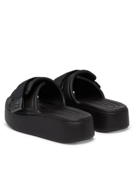 Papucs Melissa Melissa Free Fuzzy Slide Platform Ad fekete