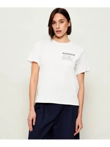 Weekend MaxMara Tricou WKDTENUE | Relaxed fit alb