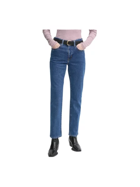 Jeansy Levi's z wysoką talią niebieskie