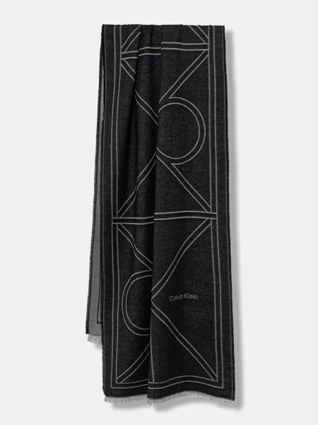Calvin Klein Fular amestecat / alb murdar negru