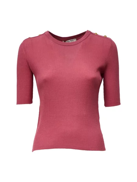 Sweter Max Mara wełniany różowy