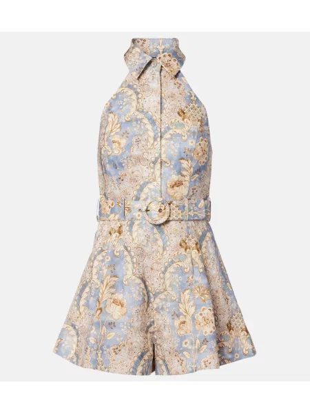 Salopetă Zimmermann de in cu imagine