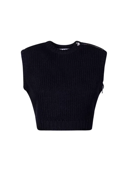 Sweter Max Mara bez rękawów czarny