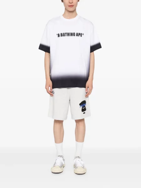 Tricou A Bathing Ape® cu imagine alb