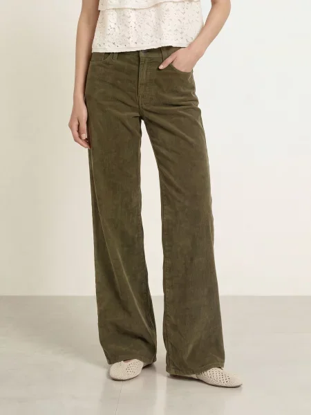 Levi's® Kordové Kalhoty Shaping Wide Leg olivová