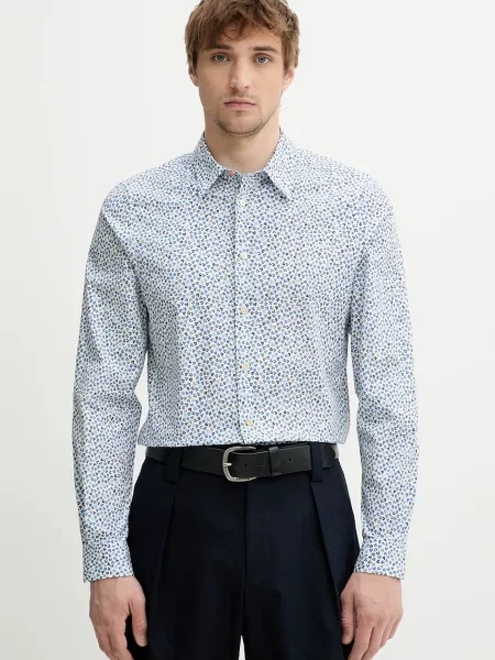 PS Paul Smith cămașă cu guler clasic regular alb