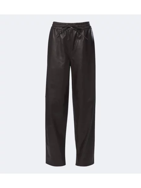 Pantaloni Joseph din piele maro